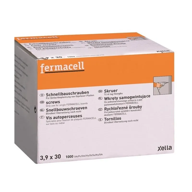 VIS FERMACELL 3.9 X 30 MM 1000 PCES