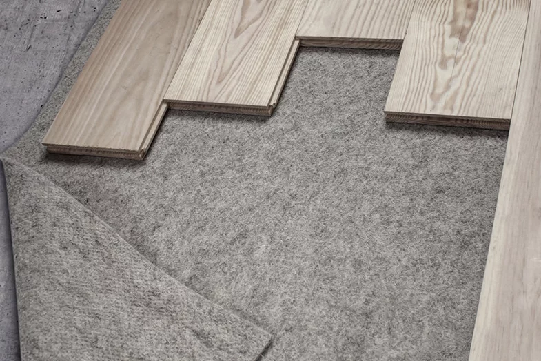Feutre sous-parquet en laine de mouton